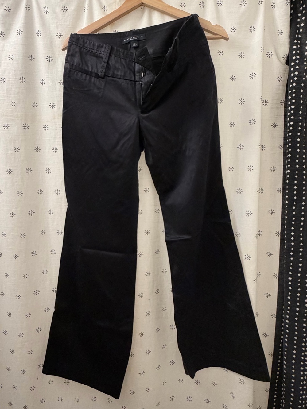 Banana Republic Black Satin Pants